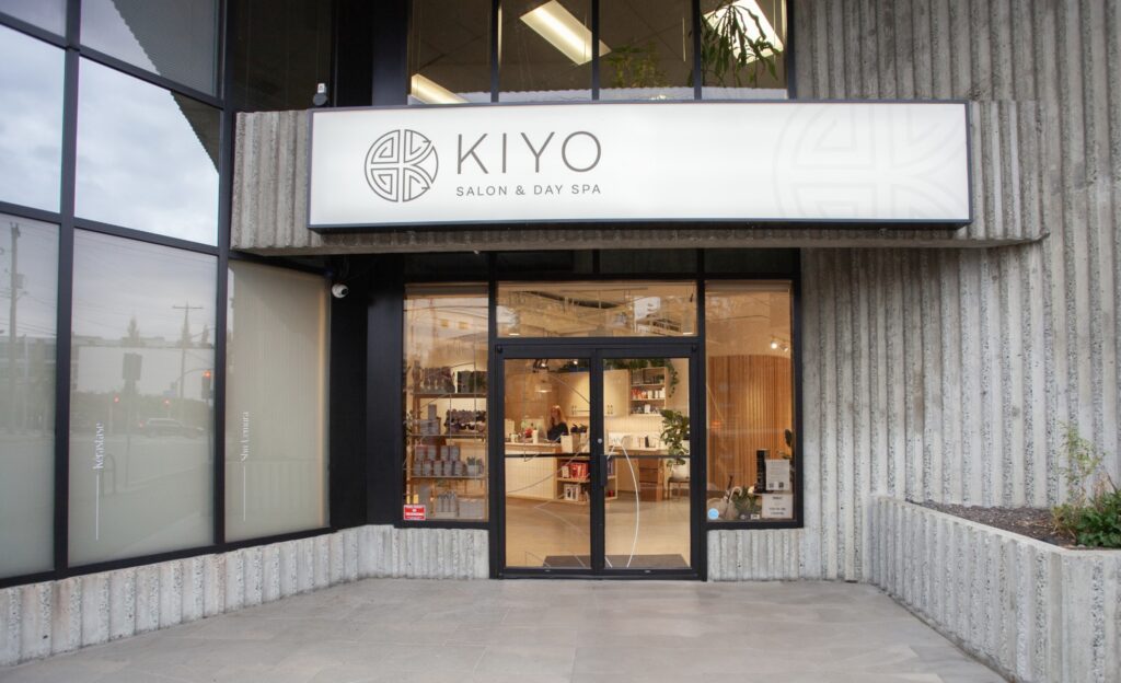 Environmental Graphic Design Exterior Signage for House of Kiyo