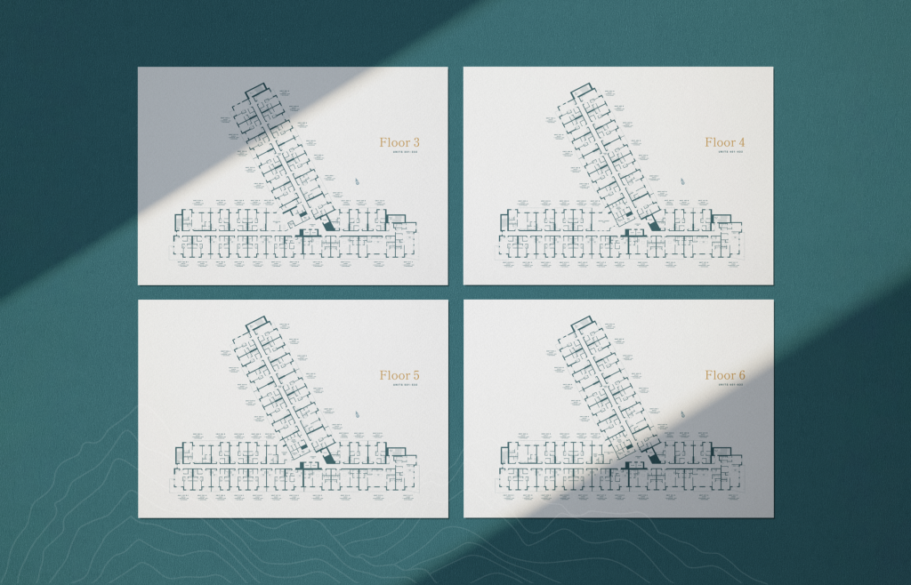Experiential Graphic Design Wall-to-Floor Graphics and Wayfinding Systems for Edgewater