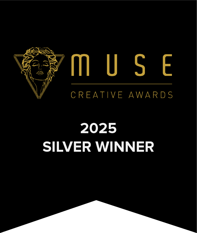 MUSE Creative Awards 2025 Silver Winner badge.